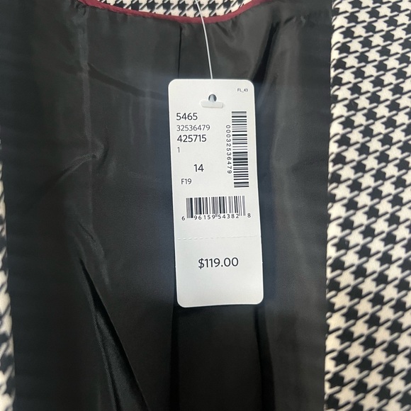 Addition Elle houndstooth suit, like new - Picture 3 of 3